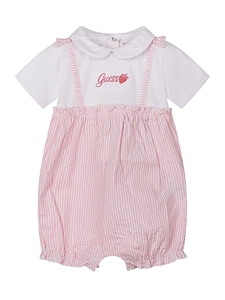 Guess Kids Peter Pan Collar Short Onesie