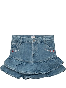 Guess Kids Ruffled Denim Skirt