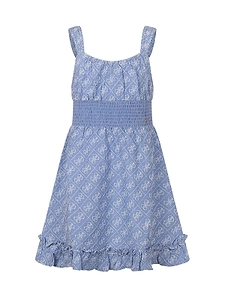 Guess Kids Shirred Logo Tank Dress
