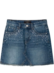 Guess Kids Studded Denim Mini Skirt