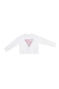 Guess Kids Triangle Logo Sequin T-Shirt