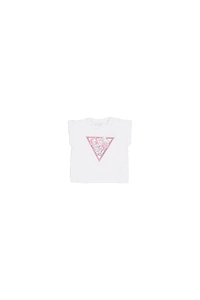 Guess Kids Triangle Logo Sequin T-Shirt