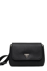 Logo-Detailed Flip-Top Crossbody Bag