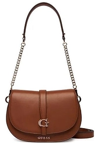 Guess Logo Plaque Chain Linked Shoulder Bag