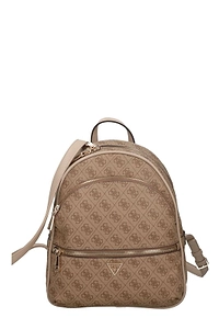 Guess Logo-Patterned Zipped Backpack