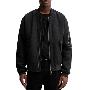 Zipped Bomber Jacket