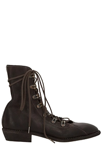 Pointed Toe Lace-Up Boots