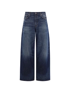 Logo Patch Wide-Leg Jeans