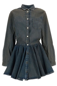 Shila Flared Denim Dress