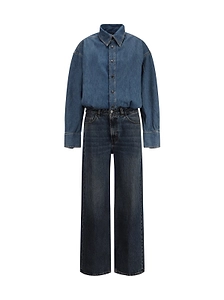 Tessie Straight Leg Denim Jumpsuit