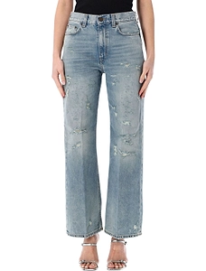 Winny Distressed Straight-Leg Jeans