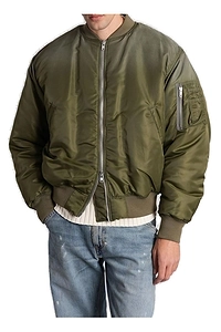 Zip-Up Bomber Coat