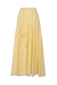Hanita Floral-Tie Maxi Skirt