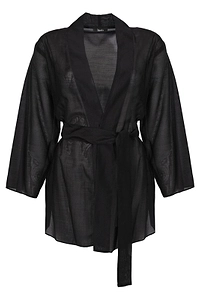 Hanita Sheer Belted Jacket