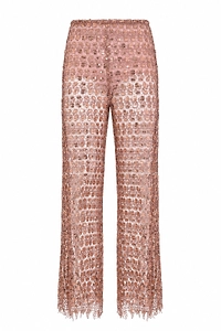 Hanita Sequined Lace Pants