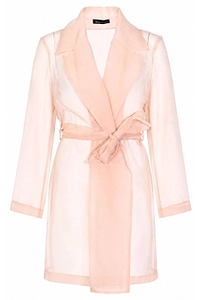 Hanita Sheer Belted Jacket