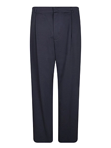 Harris Wharf London Seersucker Pleated Pants