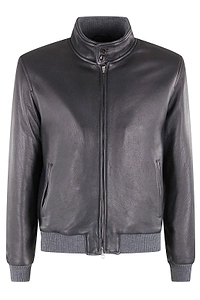 Hcr Kansas Leather Bomber Jacket