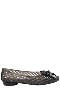 Heavenly Jelly Cut-Out Floral Ballet Flats