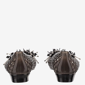 Heavenly Jelly Embellished Mesh Ballet Flats