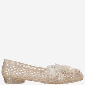 Heavenly Jelly Mesh Embellished Ballet Flats