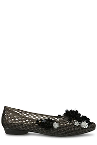 Lily Mesh Floral Ballet Flats