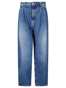 Hed Mayner Pleated Wide-Leg Jeans