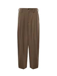 Hed Mayner Pleated Wide-Leg Pants