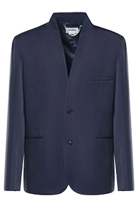 Hed Mayner Stand Collar Two-Button Blazer