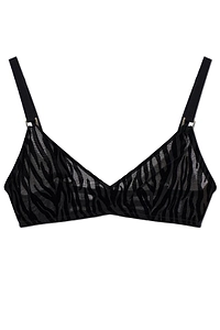 Nieve Flocked Mesh Bralette