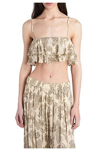 Dani Paisley-Printed Strapped Top
