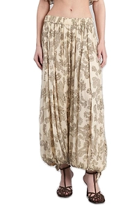 Dani Paisley-Printed Elasticated Waistband Trousers