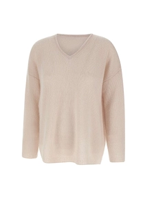 Hemisphere V-Neck Ribbed Knitwear