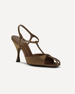 Herbert Levine Hidden Gem Rhinestone Heel Sandals