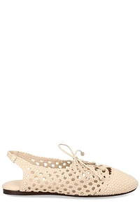 Hereu Sardana Woven Slingback Flat Shoes