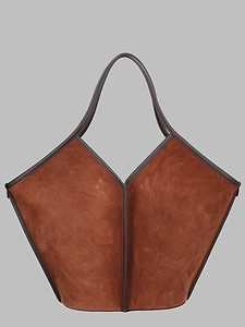 Hereu Suede Sculpted Tote Bag