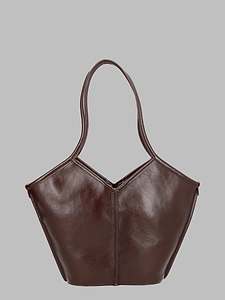 Hereu V-Shaped Leather Tote Bag