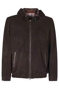 Herno Hooded Zip-Up Jacket