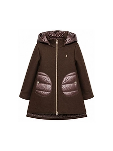 Herno Kids Panelled Hooded Coat