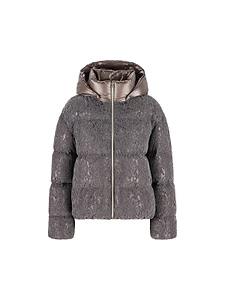 Herno Kids Zipped Hooded Coat