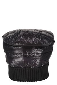 Herno Quilted Knit-Trim Hat