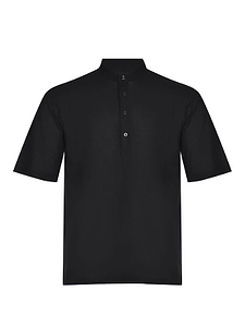 Herno Short-Sleeve Stand-Collar Polo Shirt