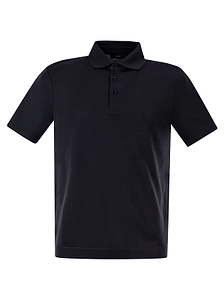 Herno Short-Sleeved Knitted Polo Shirt