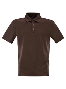 Herno Short-Sleeved Knitted Polo Shirt