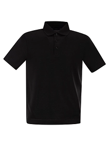 Herno Short-Sleeved Knitted Polo Shirt