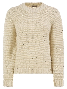 Herno Textured Sequin Knitted Sweater