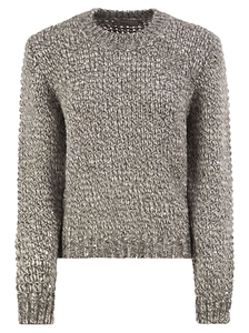 Herno Textured Sequinned Knitted Sweater