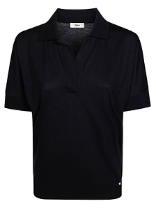 Herno V-Neck Fine-Knit T-Shirt