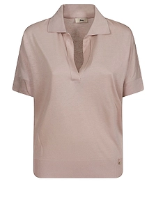 Herno V-Neck Fine-Knit T-Shirt