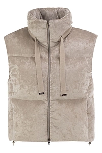 Herno Velvet Effect Down Gilet
